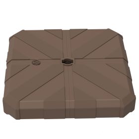 Outsunny Square Patio Umbrella Base, Cantilever Offset Umbrella Base Heavy Duty Outdoor Umbrella Stand Base